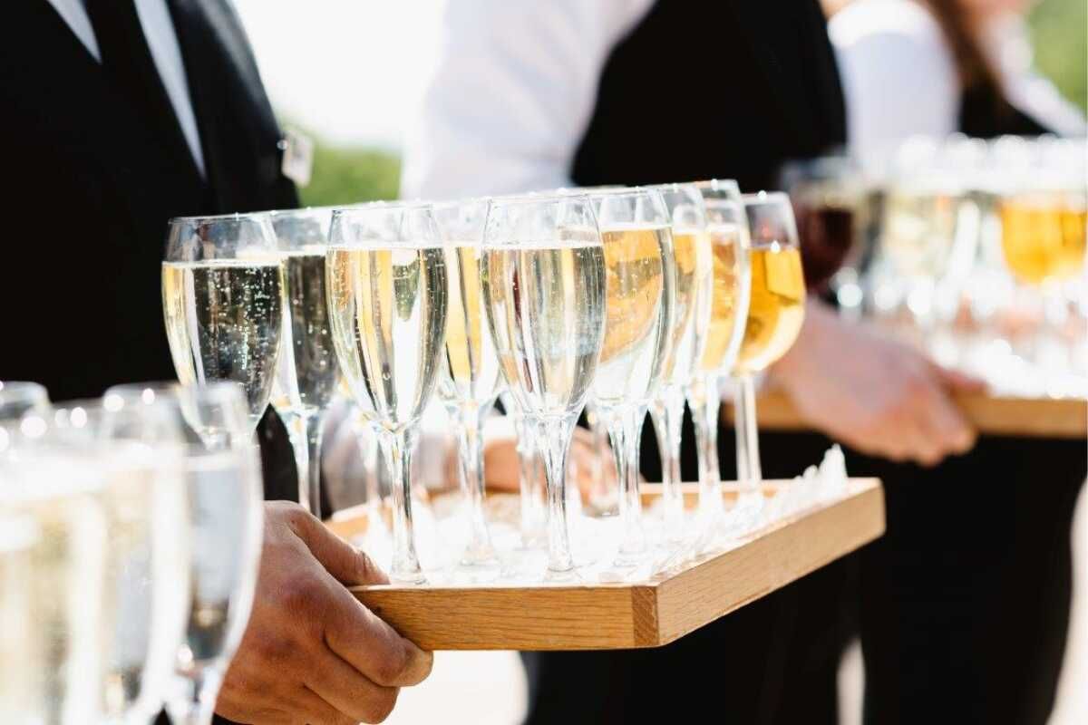 Wedding fizz at The George Inn